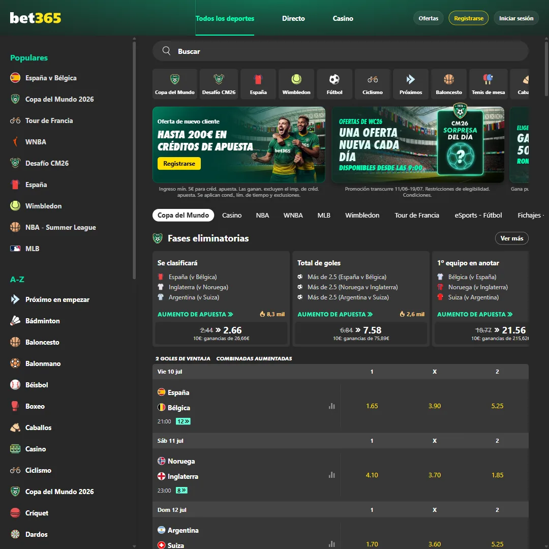 Captura 2 de Bet365