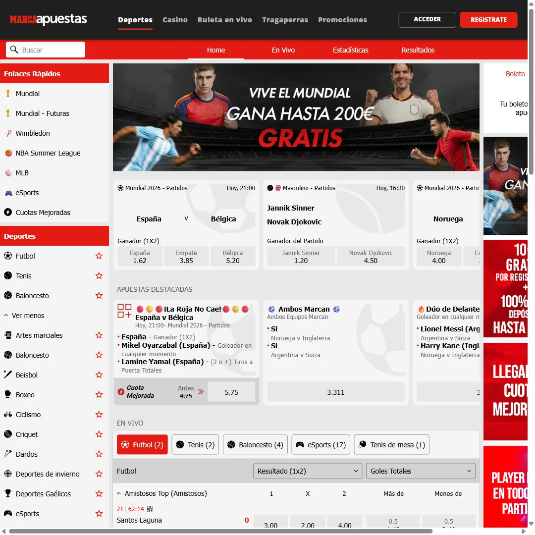 Captura 1 de Marca Apuestas